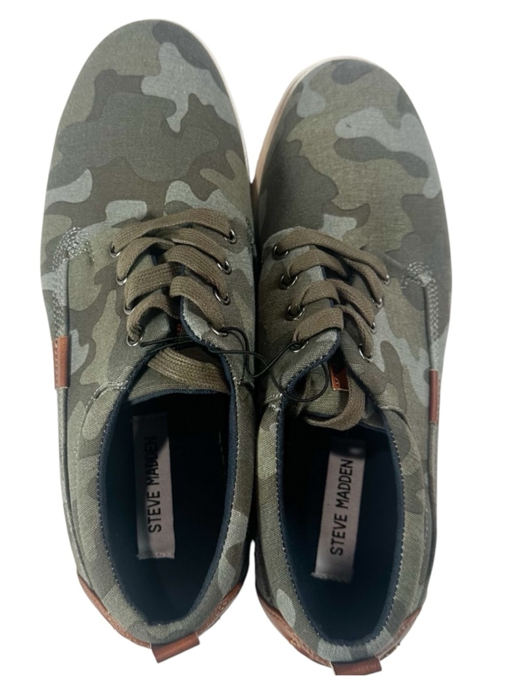 Steve Madden Bfender camo sneakers, lace up, canvas upper, Men’s size 7. NWOT - Picture 5 of 11
